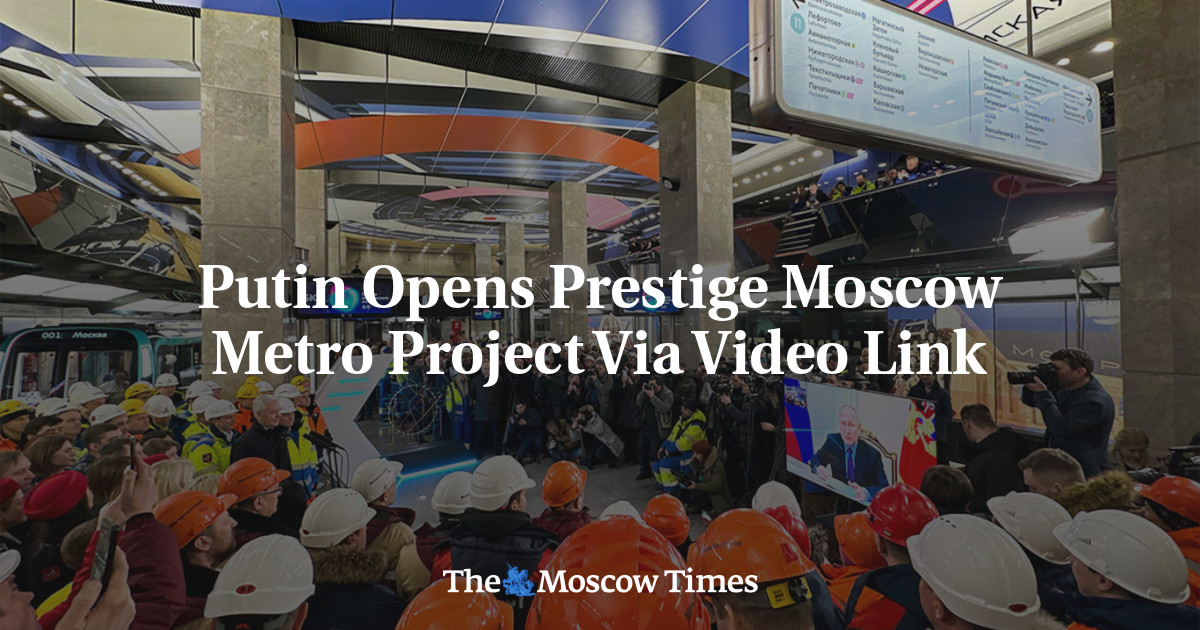 Putin Opens Prestige Moscow Metro Project Via Video Link