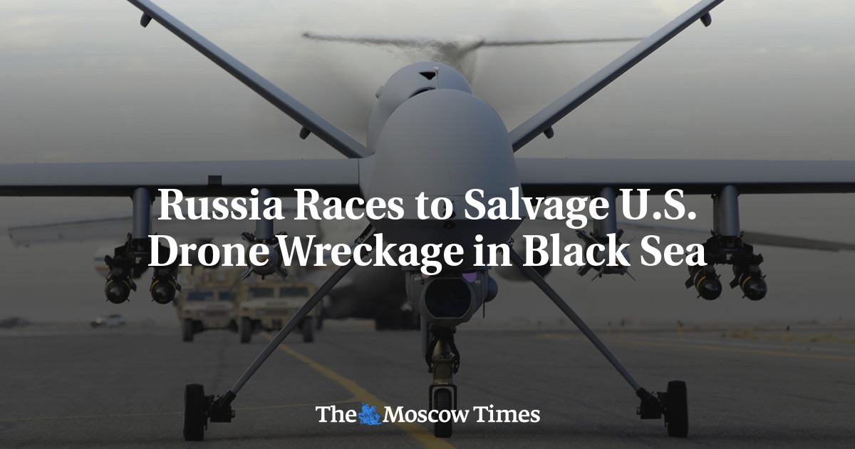 Russia Races to Salvage U.S. Drone Wreckage in Black Sea