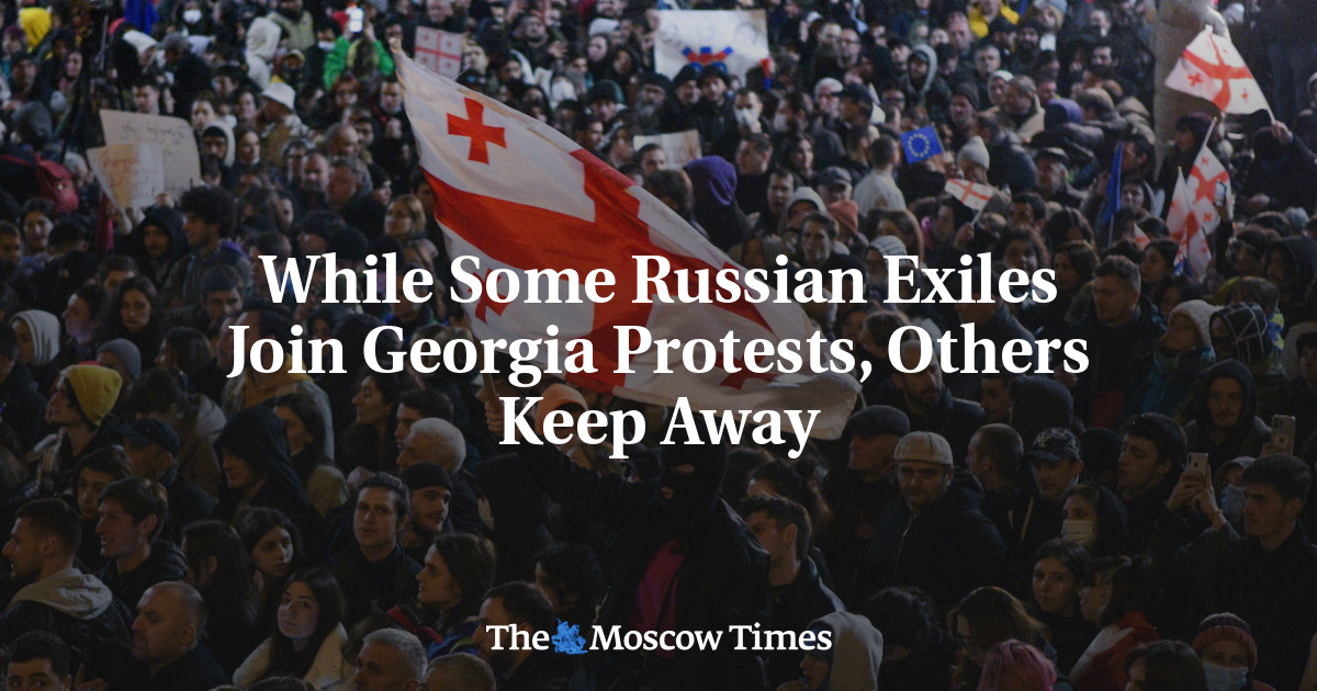 While Some Russian Exiles Join Georgia Protests, Others Keep Away