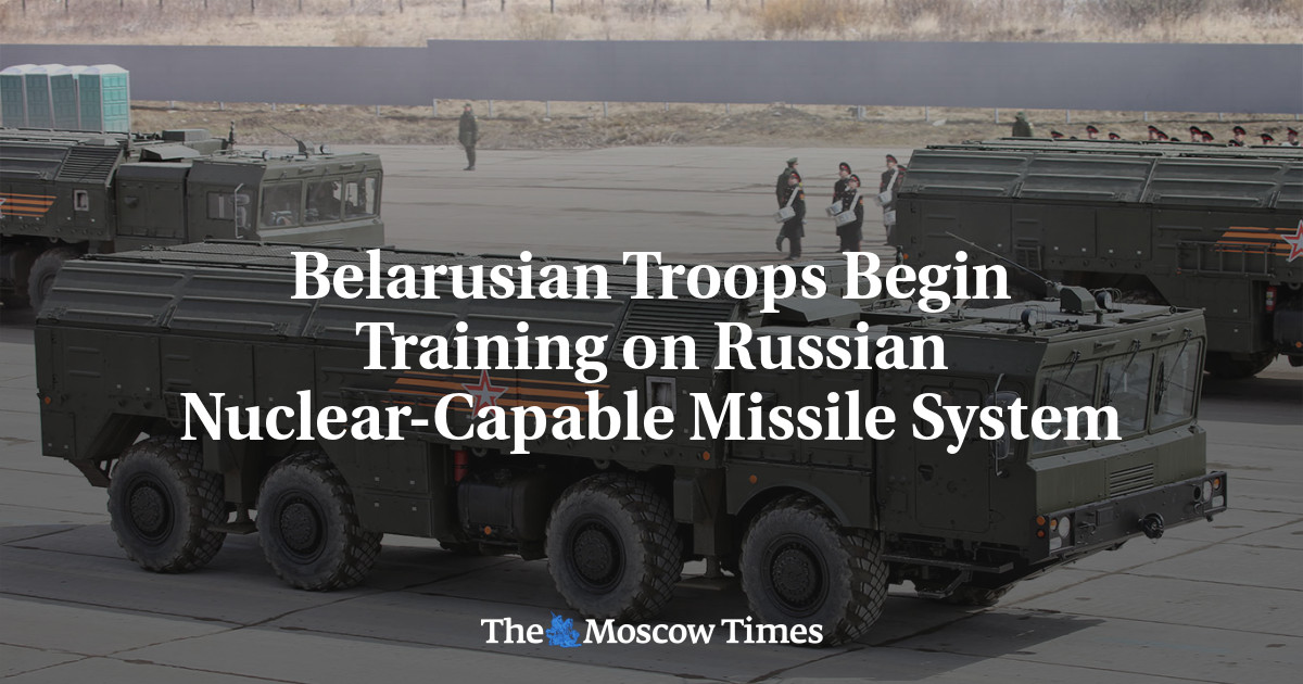 Belarusian Troops Begin Training on Russian Nuclear-Capable Missile System