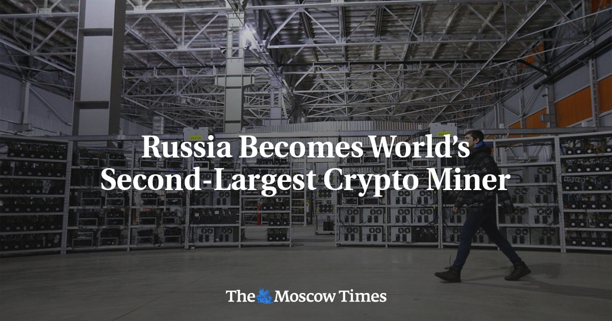 Russia Becomes World’s Second-Largest Crypto Miner
