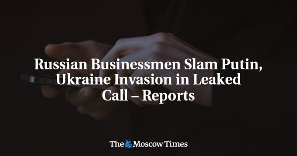 Russian Businessmen Slam Putin, Ukraine Invasion in Leaked Call – Reports