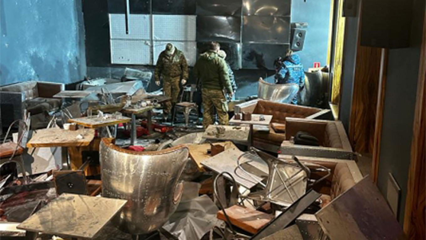  The Strit-Bar cafe after the explosion. Russian Investigative Committee 