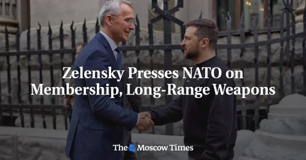 Zelensky Presses NATO on Membership, Long-Range Weapons