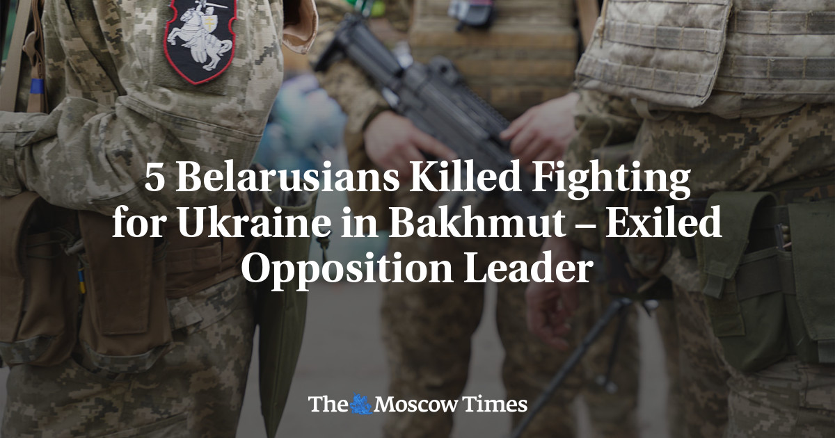 5 Belarusians Killed Fighting for Ukraine in Bakhmut – Exiled Opposition Leader