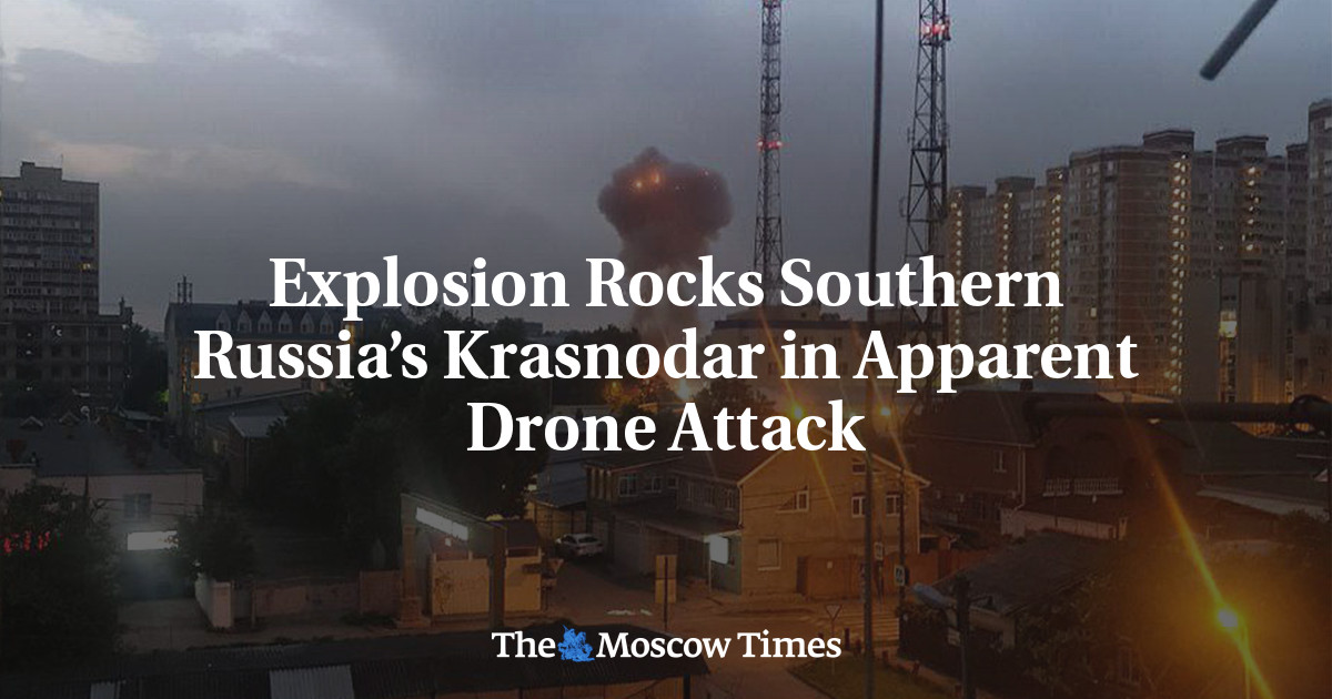Explosion Rocks Southern Russia’s Krasnodar in Apparent Drone Attack