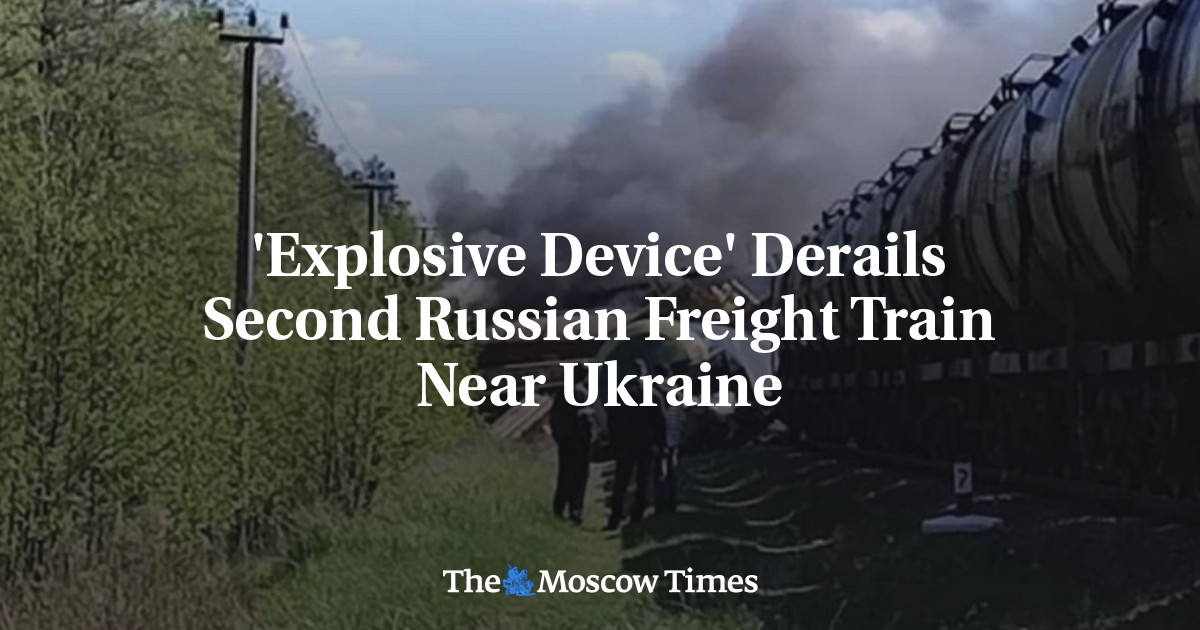 ‘Explosive Device’ Derails Second Russian Freight Train Near Ukraine