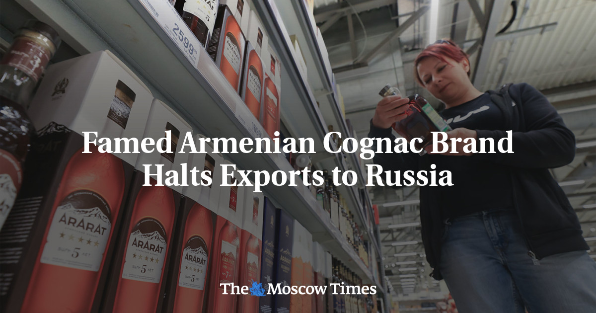 Famed Armenian Cognac Brand Halts Exports to Russia