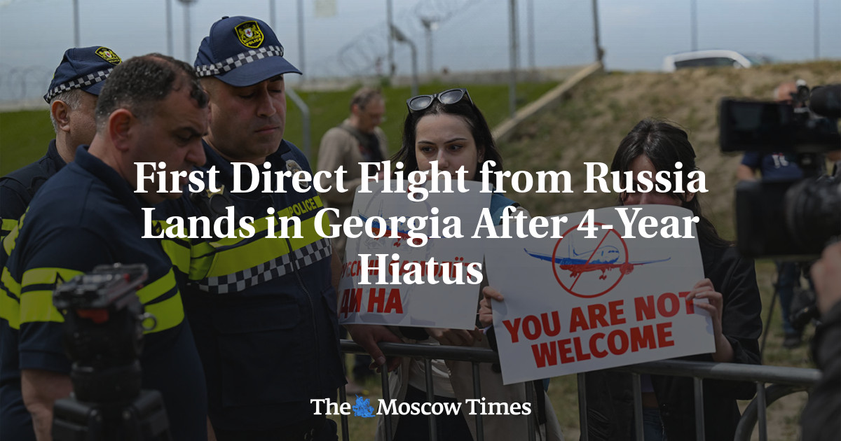 First Direct Flight from Russia Lands in Georgia After 4-Year Hiatus