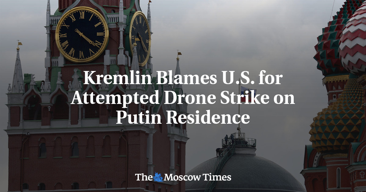 Kremlin Blames U.S. for Attempted Drone Strike on Putin Residence