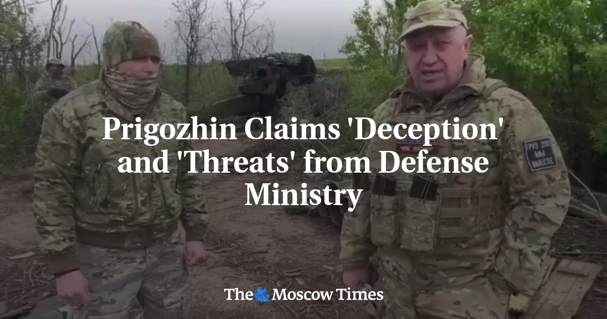 Prigozhin Claims ‘Deception’ and ‘Threats’ from Defense Ministry