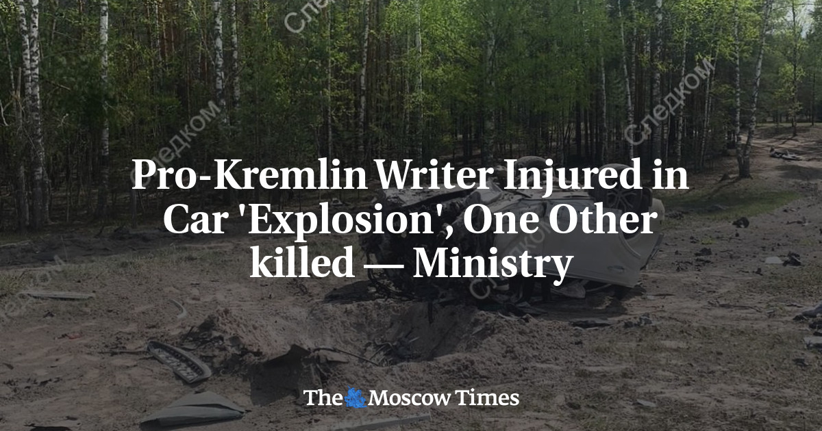 Pro-Kremlin Writer Injured in Car ‘Explosion’, One Other killed — Ministry