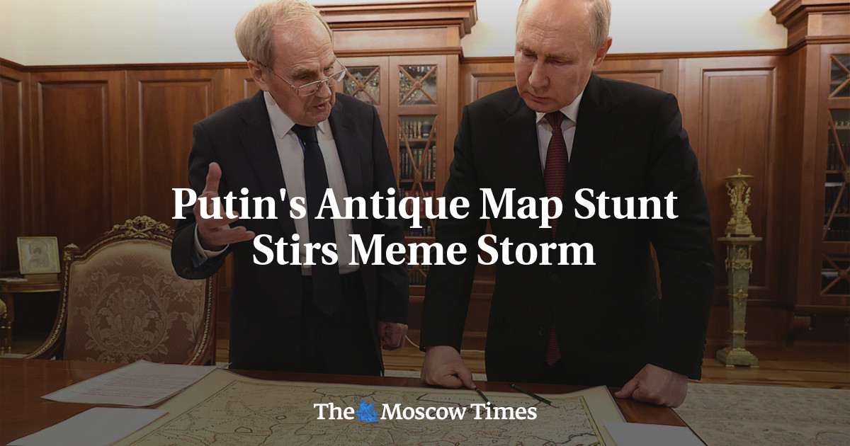Putin’s Antique Map Stunt Stirs Meme Storm