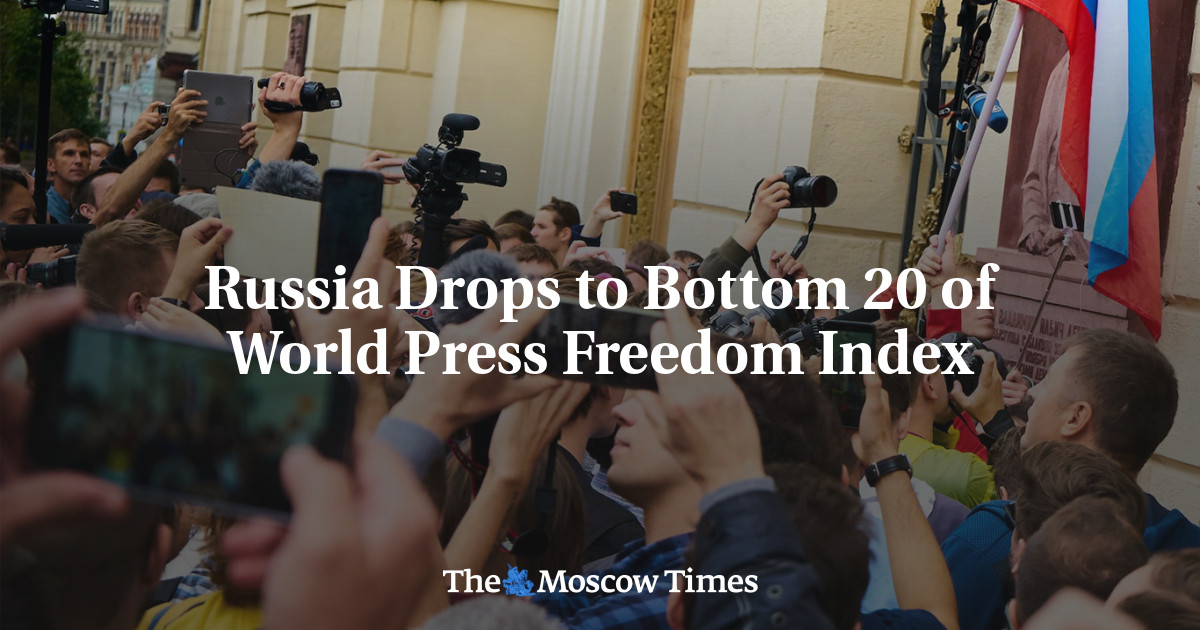 Russia Drops to Bottom 20 of World Press Freedom Index