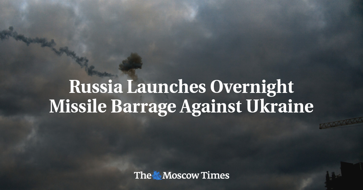Russia Launches Overnight Missile Barrage Against Ukraine