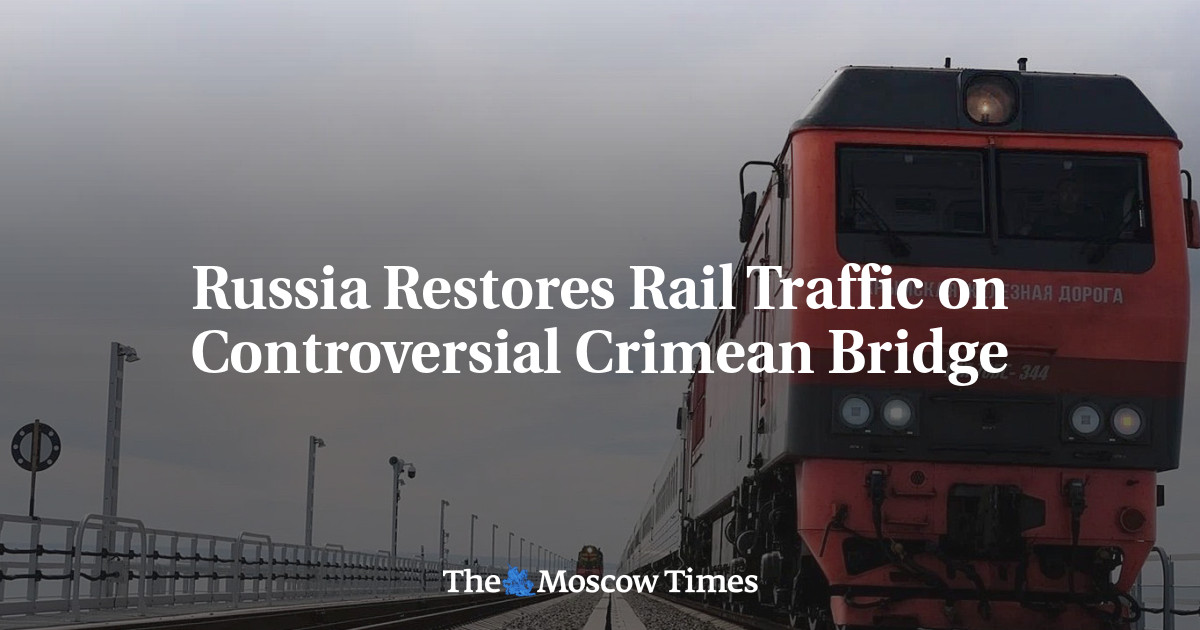 Russia Restores Rail Traffic on Controversial Crimean Bridge