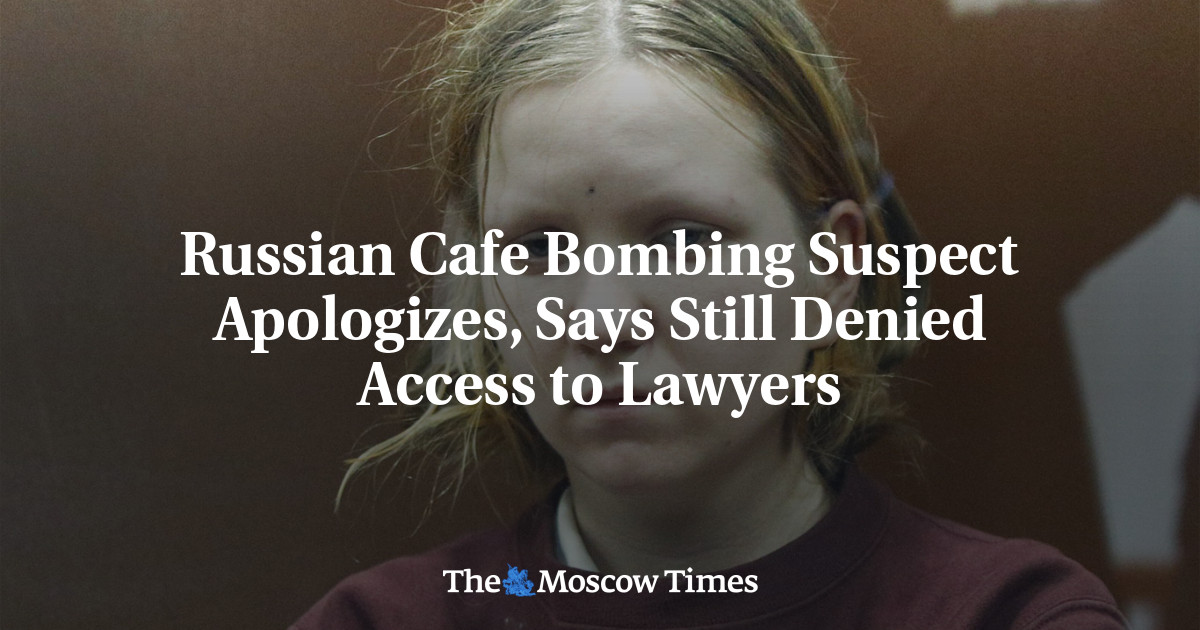 Russian Cafe Bombing Suspect Apologizes, Says Still Denied Access to Lawyers