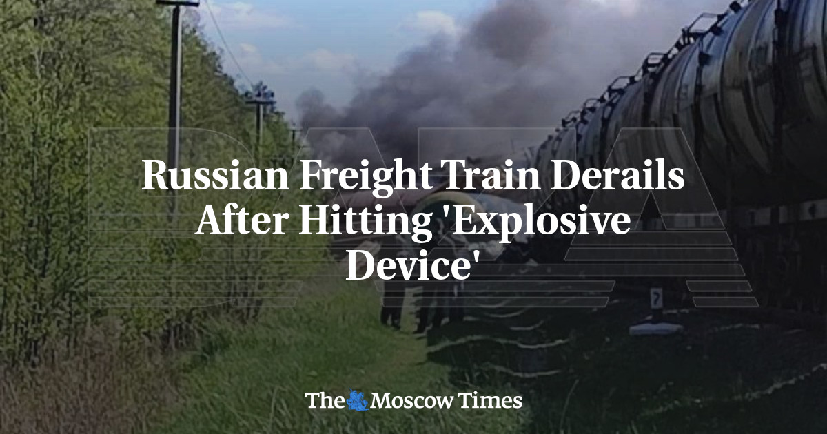 Russian Freight Train Derails After Hitting ‘Explosive Device’