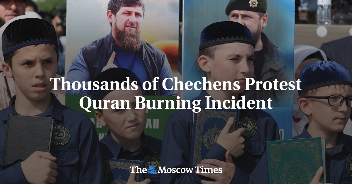 Thousands of Chechens Protest Quran Burning Incident