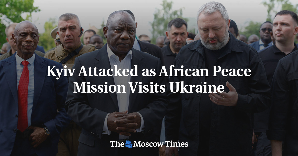 Kyiv Attacked as African Peace Mission Visits Ukraine