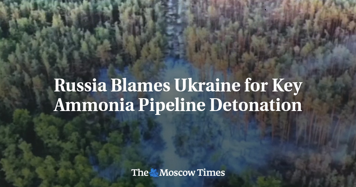 Russia Blames Ukraine for Key Ammonia Pipeline Detonation