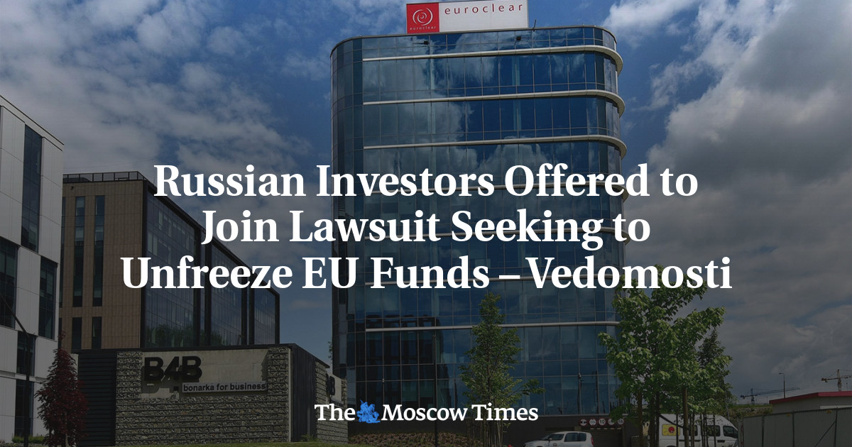 Russian Investors Offered to Join Lawsuit Seeking to Unfreeze EU Funds – Vedomosti
