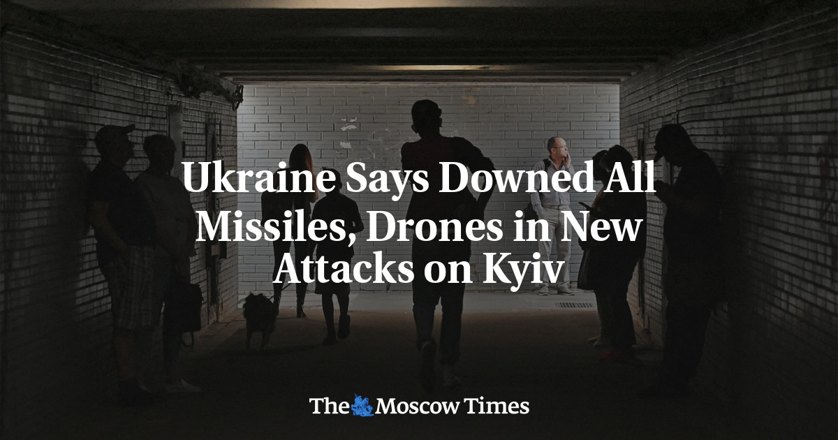 Ukraine Says Downed All Missiles, Drones in New Attacks on Kyiv