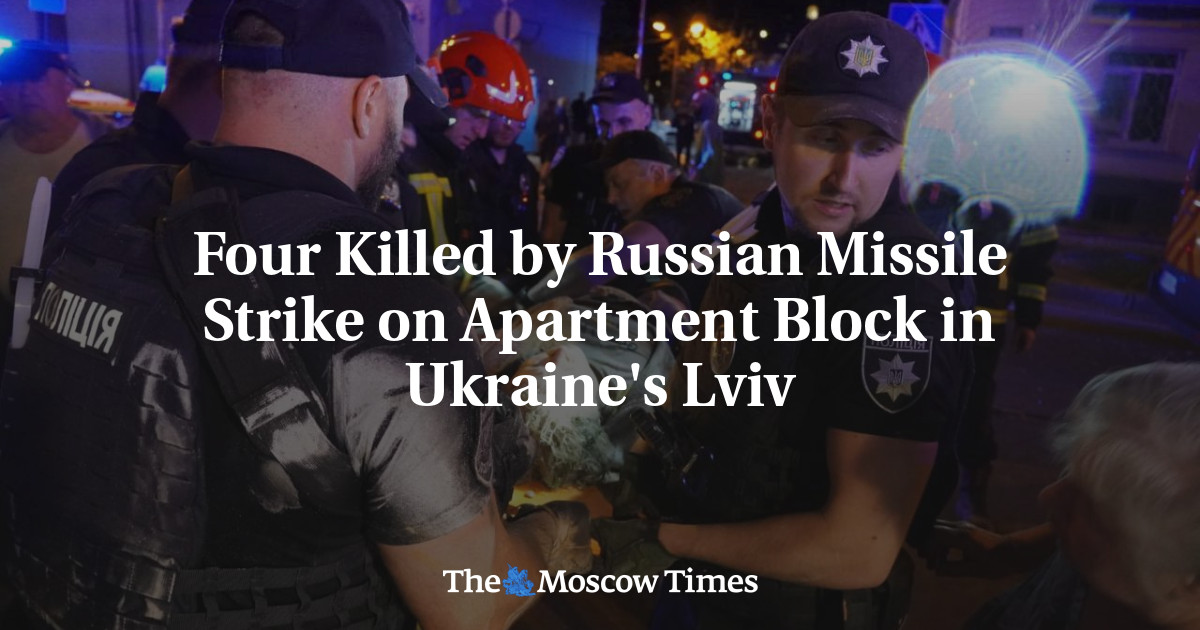 Four Killed by Russian Missile Strike on Apartment Block in Ukraine’s Lviv