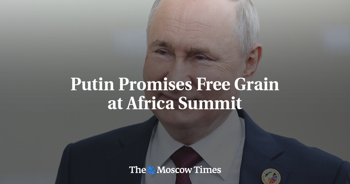 Putin Promises Free Grain at Africa Summit
