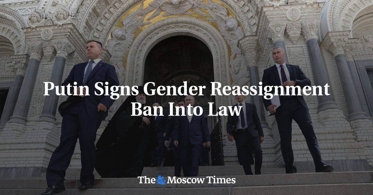 Putin Signs Gender Reassignment Ban Into Law