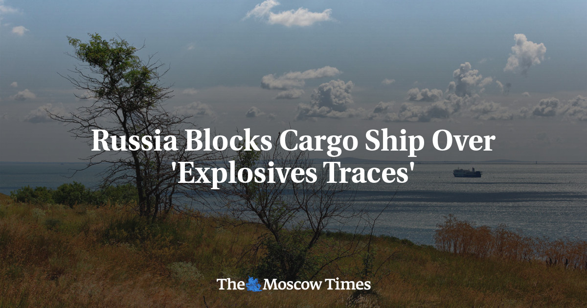Russia Blocks Cargo Ship Over ‘Explosives Traces’