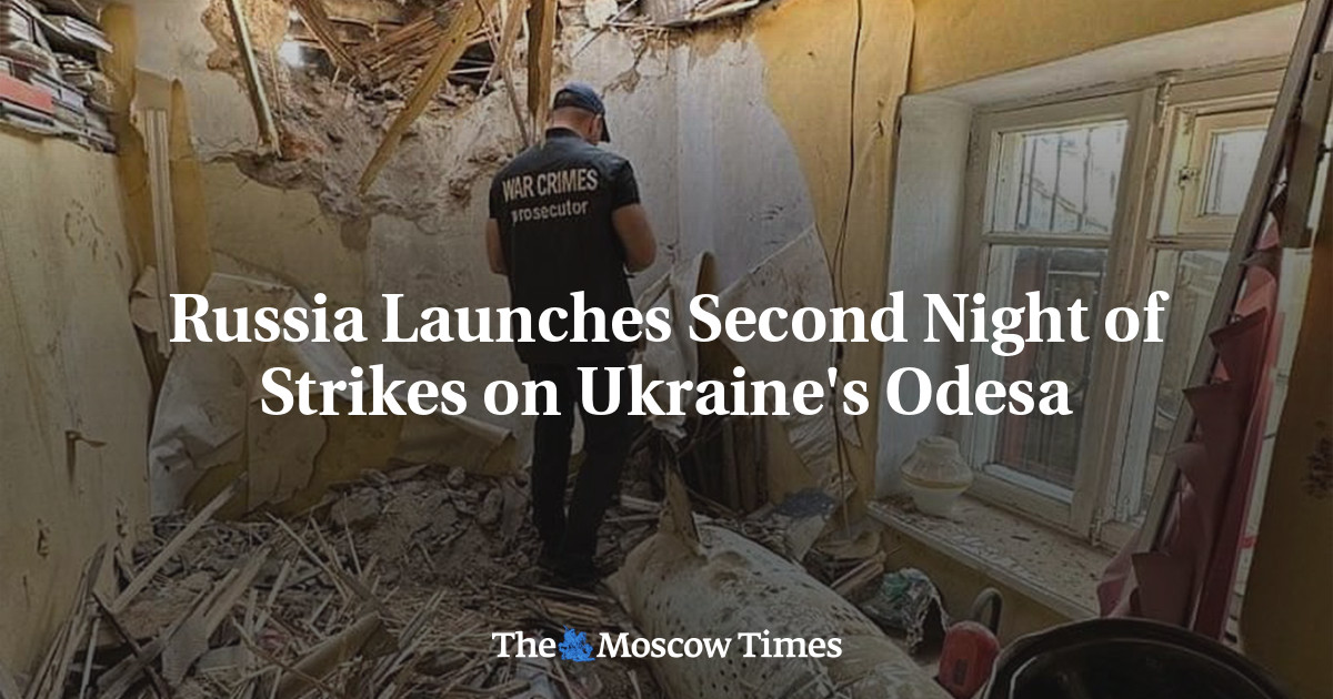 Russia Launches Second Night of Strikes on Ukraine’s Odesa