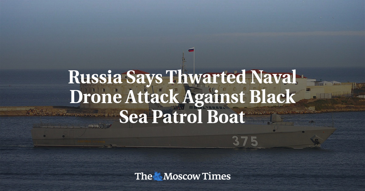 Russia Says Thwarted Naval Drone Attack Against Black Sea Patrol Boat
