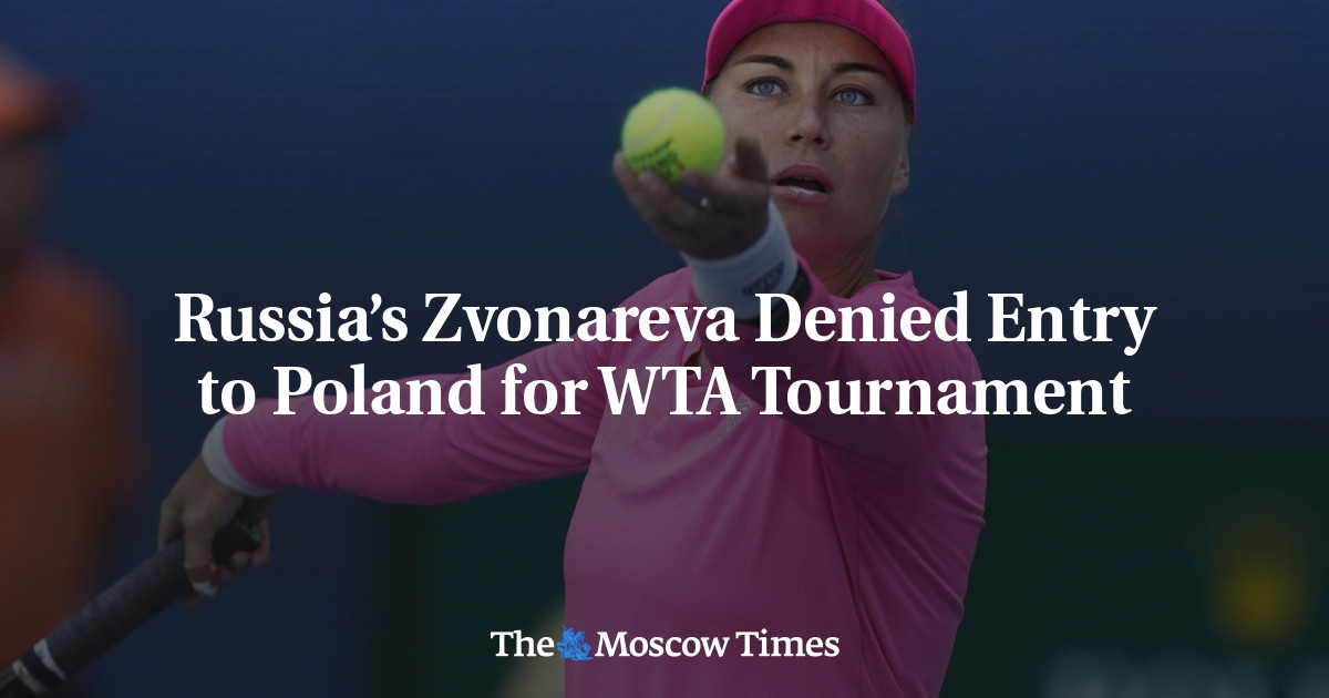 Russia’s Zvonareva Denied Entry to Poland for WTA Tournament