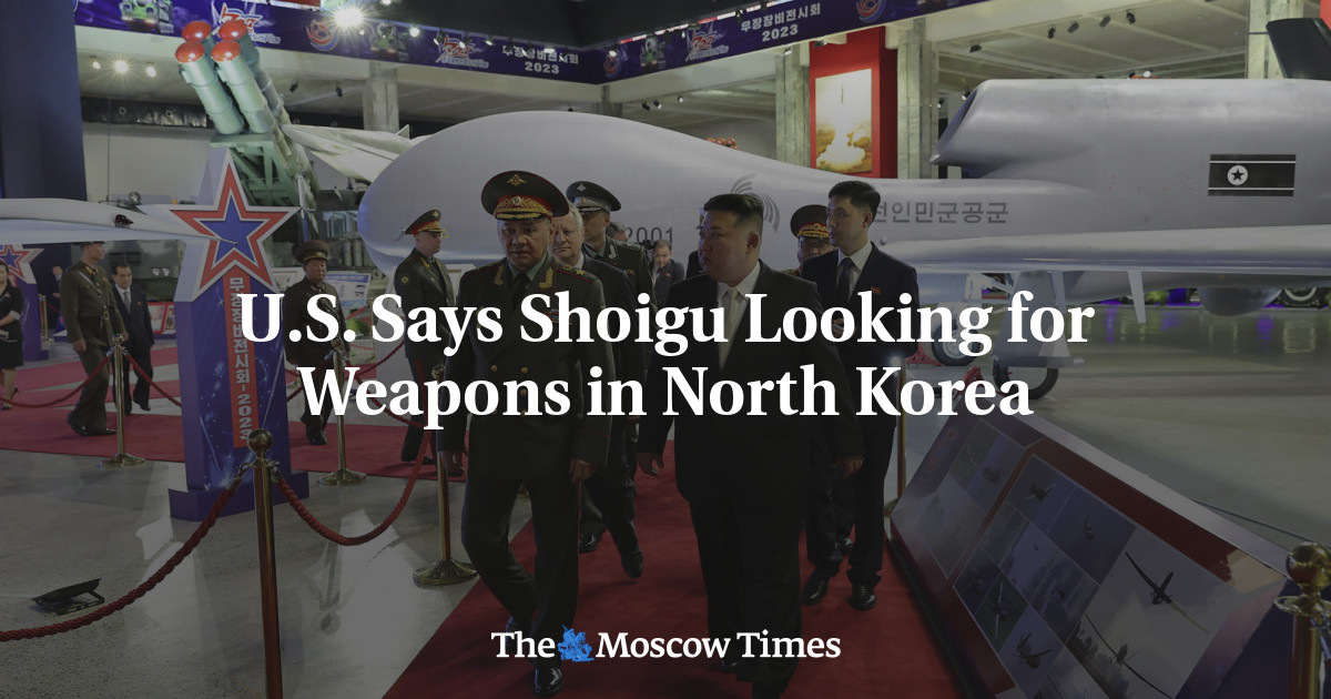 U.S. Says Shoigu Looking for Weapons in North Korea