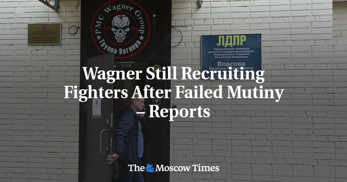 Wagner Still Recruiting Fighters After Failed Mutiny – Reports