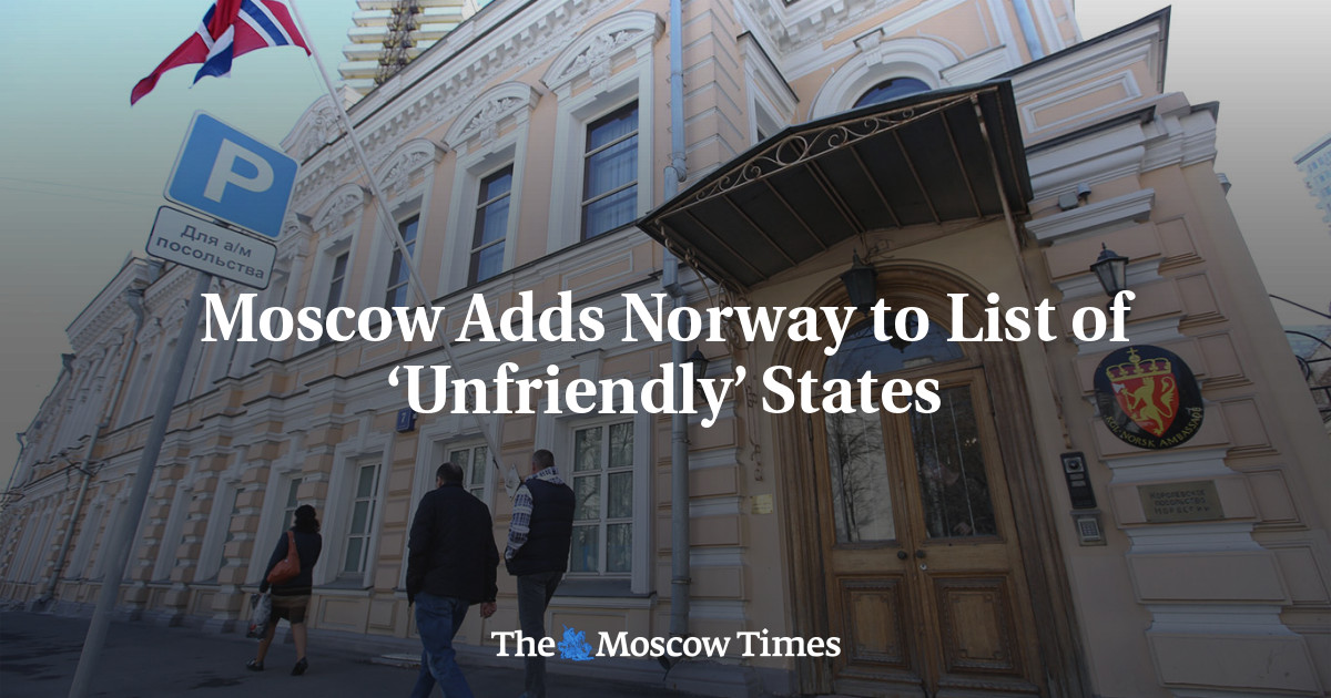 Moscow Adds Norway to List of ‘Unfriendly’ States