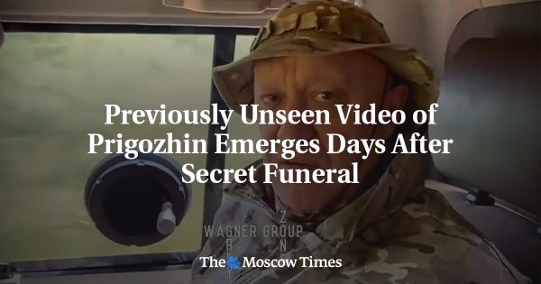 Previously Unseen Video of Prigozhin Emerges Days After Secret Funeral