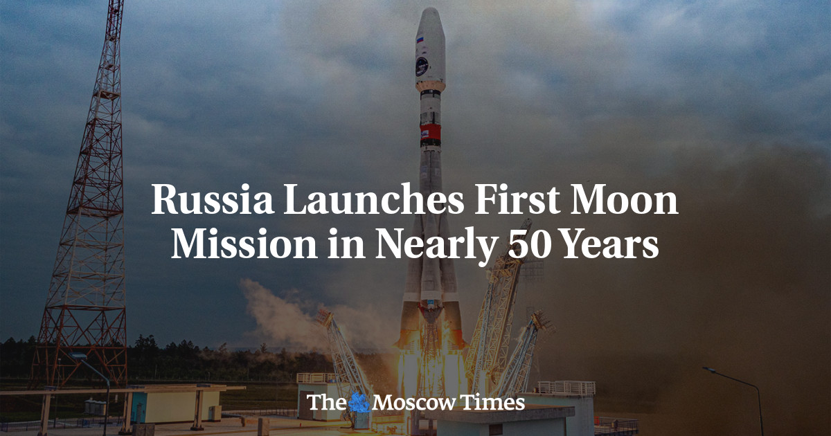 Russia Launches First Moon Mission in Nearly 50 Years