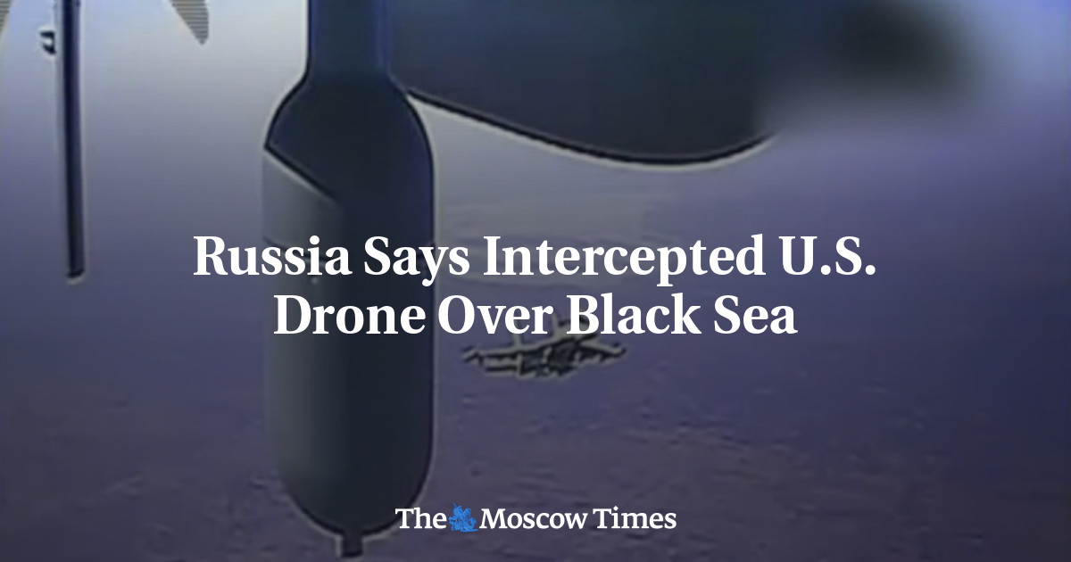 Russia Says Intercepted U.S. Drone Over Black Sea