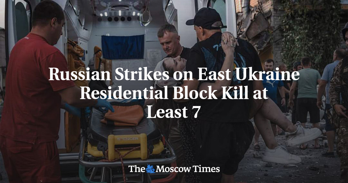 Russian Strikes on East Ukraine Residential Block Kill at Least 7