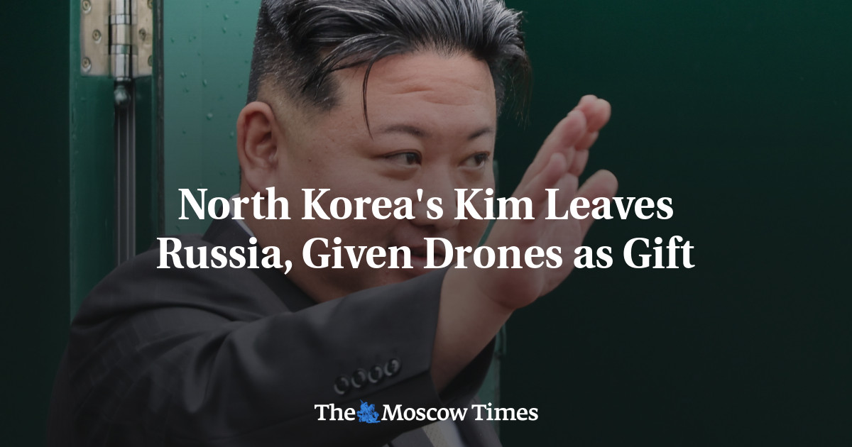 North Korea’s Kim Leaves Russia, Given Drones as Gift