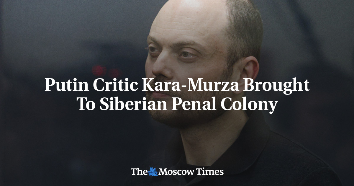 Putin Critic Kara-Murza Brought To Siberian Penal Colony