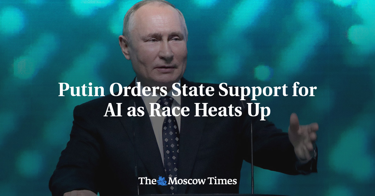 Putin Orders State Support for AI as Race Heats Up