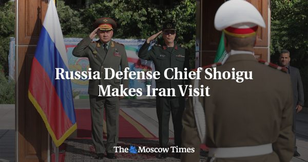 Russia Defense Chief Shoigu Makes Iran Visit