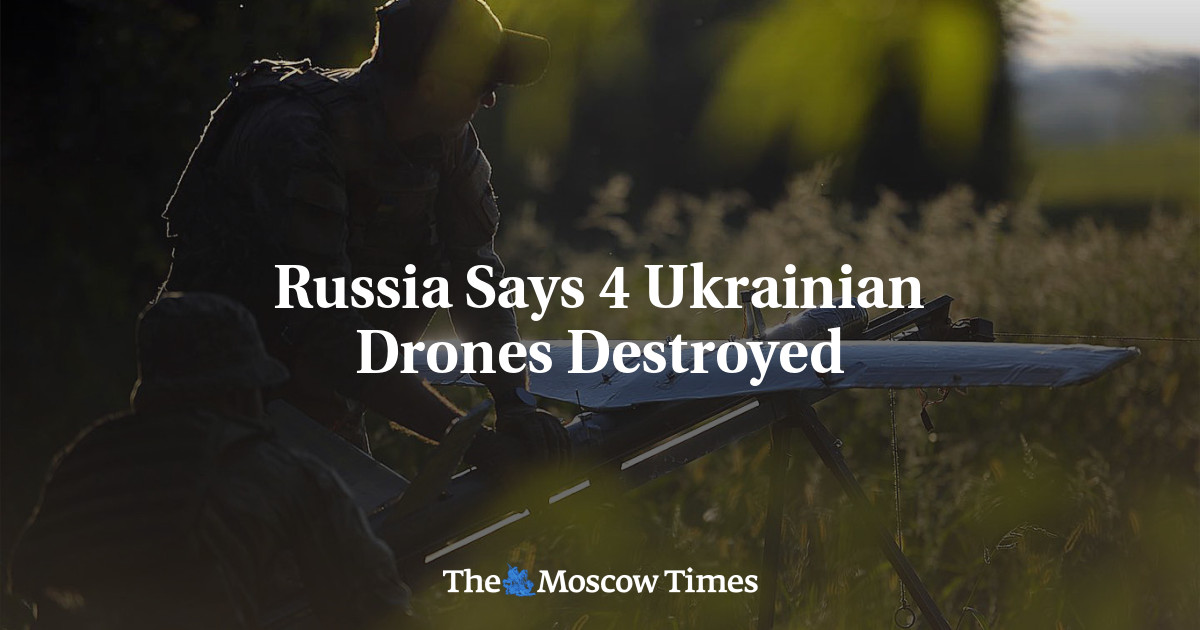 Russia Says 4 Ukrainian Drones Destroyed