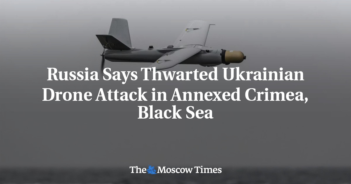 Russia Says Thwarted Ukrainian Drone Attack in Annexed Crimea, Black Sea