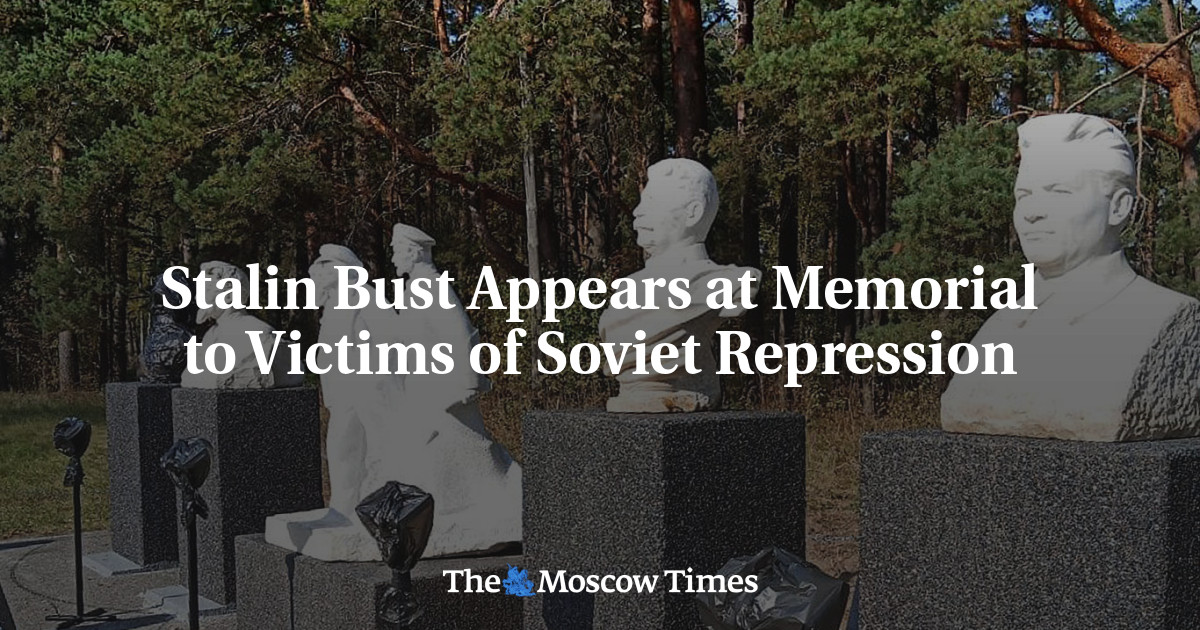 Stalin Bust Appears at Memorial to Victims of Soviet Repression