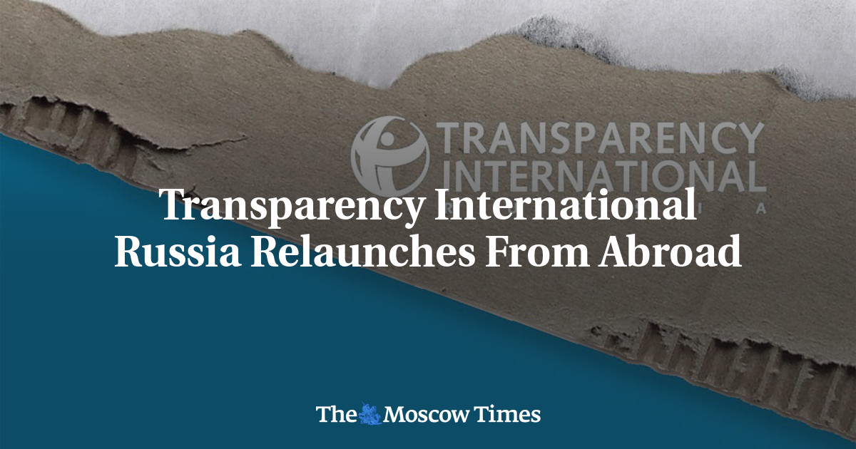Transparency International Russia Relaunches From Abroad