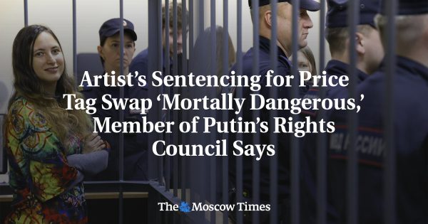 Artist’s Sentencing for Price Tag Swap ‘Mortally Dangerous,’ Member of Putin’s Rights Council Says